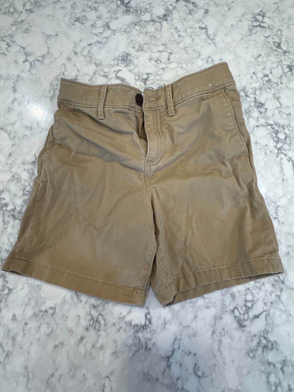 Abercrombie Kids Boys Chino Shorts Khaki Tan Size 11/12 Regular
